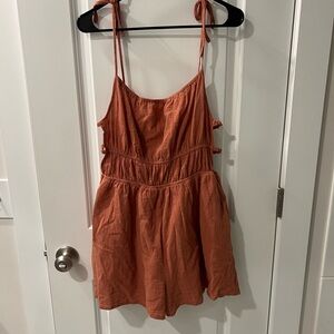 Terracotta Tie Strap Romper